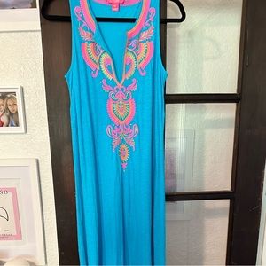 Lilly Pulitzer XS maxi beach dress. Gorgeous color.